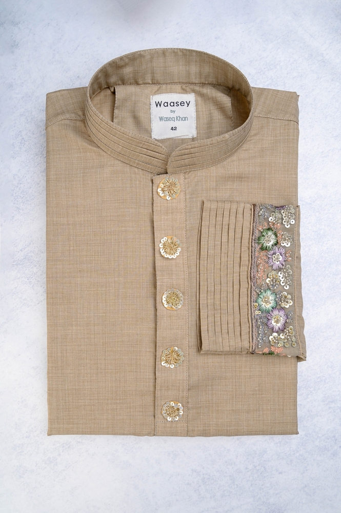 Beige Heritage Panjabi